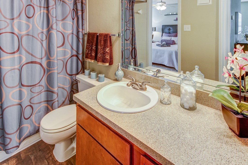Bathroom in floor plan one  at Highland Park, Fort Worth