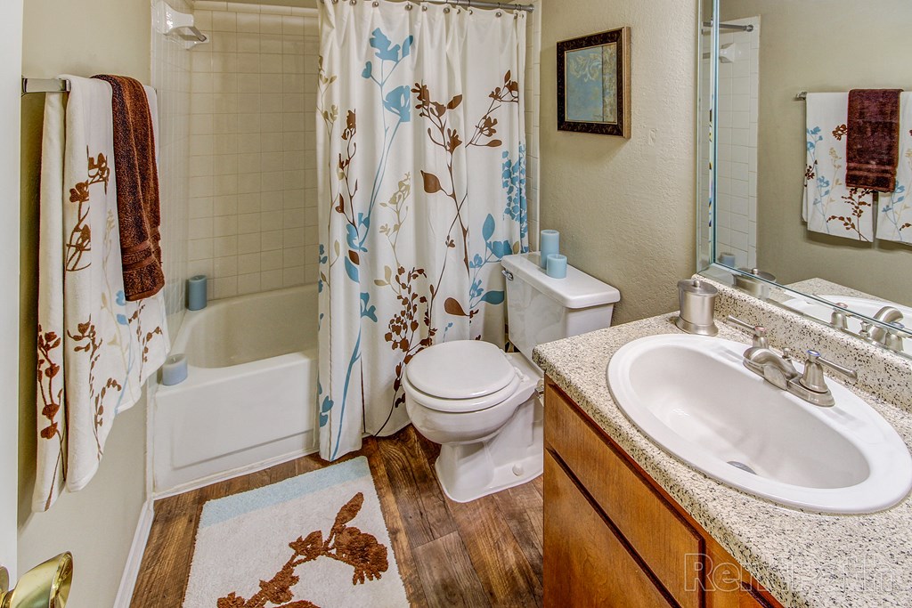 Bathroom in floor plan two  at Highland Park, Fort Worth, 76132