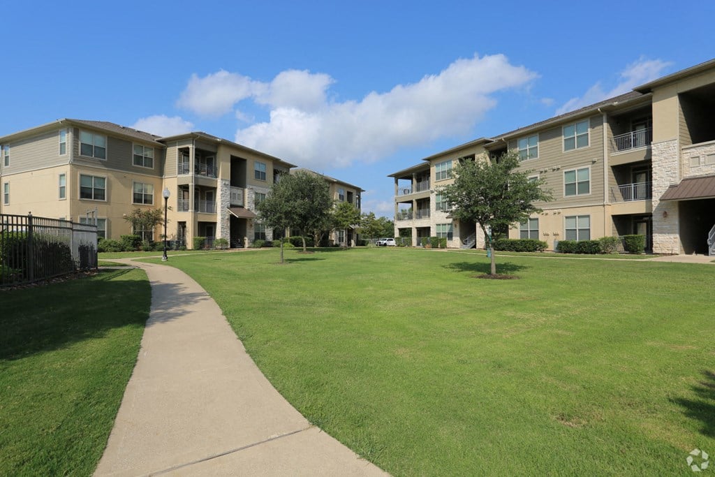 Courtyard and lots of green space
