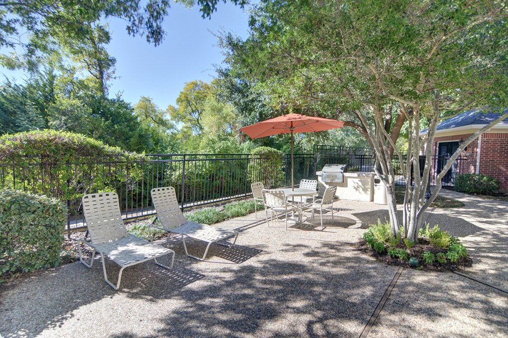 Grilling area at Clearwater Creek, Texas, 75082
