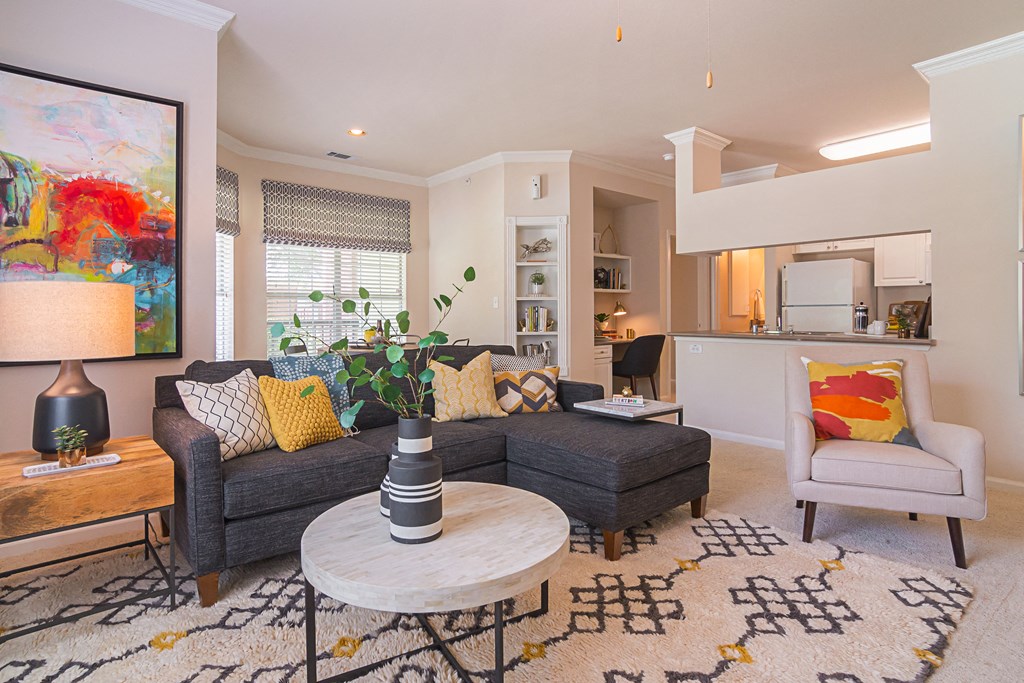 Living room view two  at Clearwater Creek, Richardson, Texas