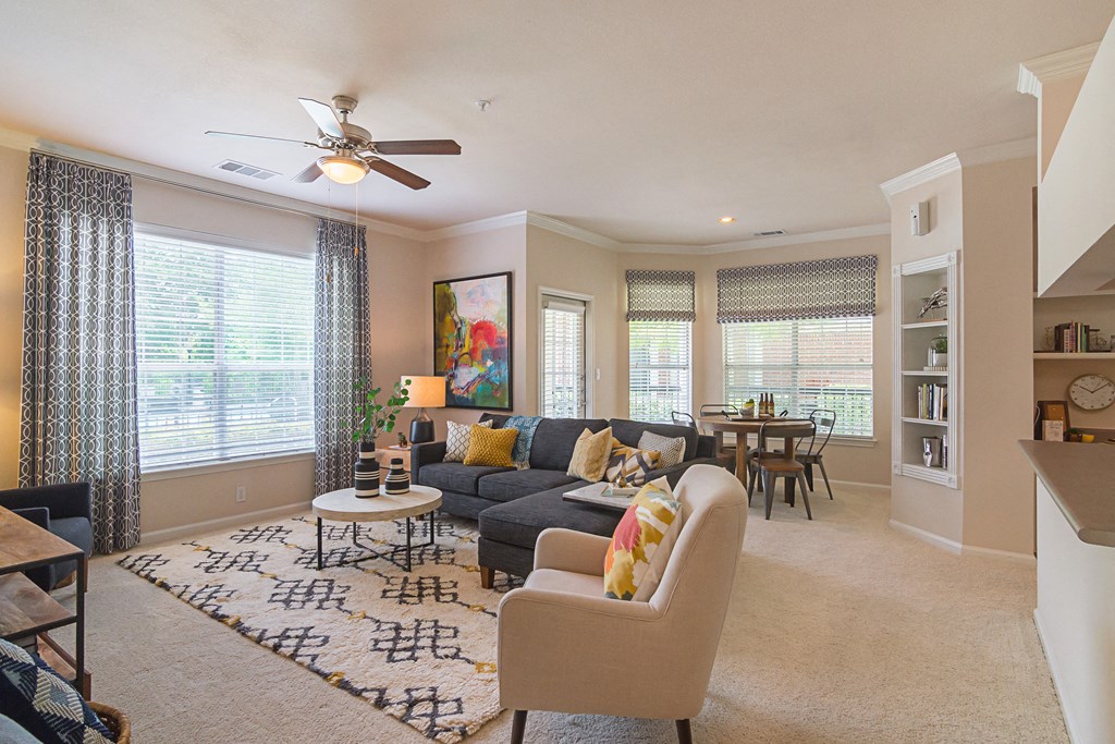 living and dining room  at Clearwater Creek, Texas, 75082