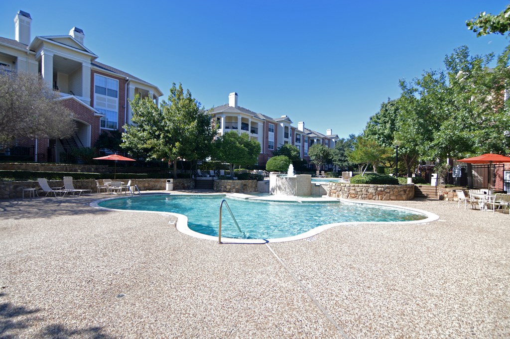 pool view  at Clearwater Creek, Richardson, Texas