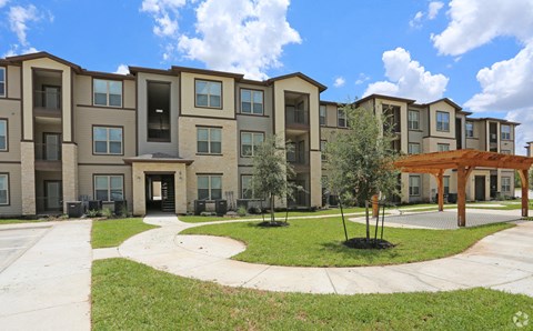 Building 6 and grassy areas