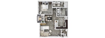 the floor plan of the suite is shown here