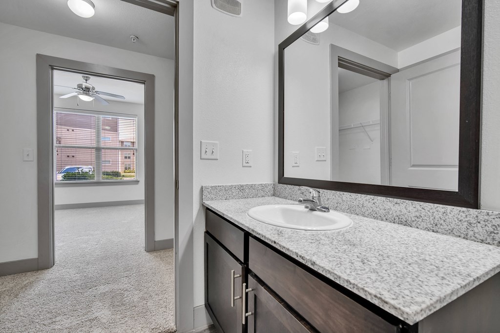 the ensuite bathroom of our studio apartment atrium