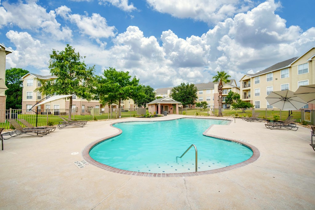 pool located at signature park apartments in Bryan College Station
