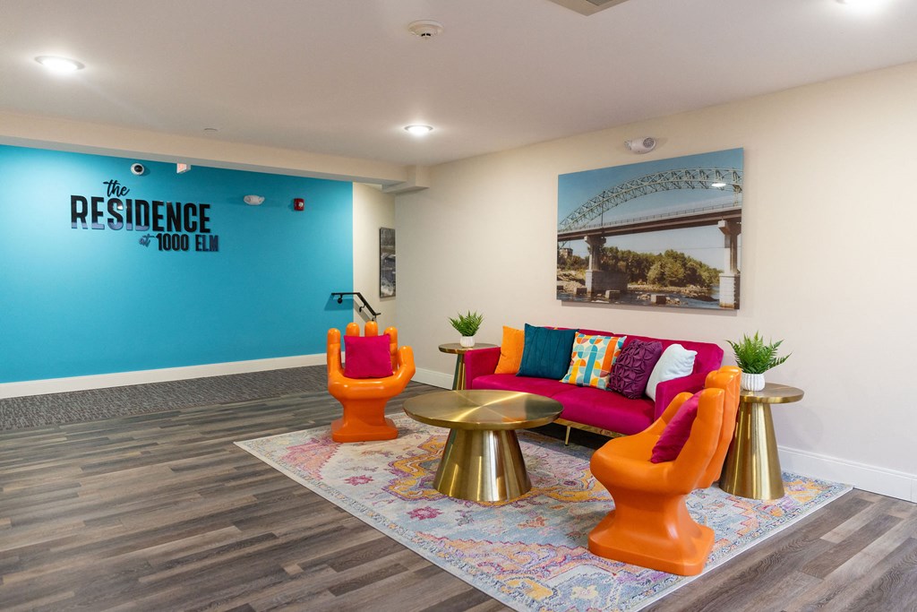 the preserve at two bell living room with couches and chairs