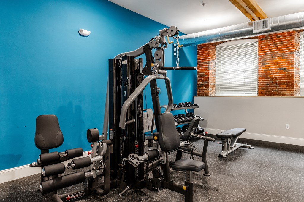 the gym at the house