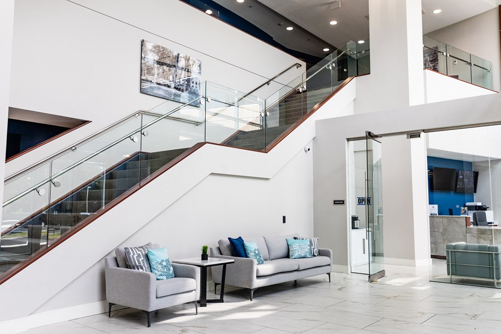 the lobby at 353 sacramento street