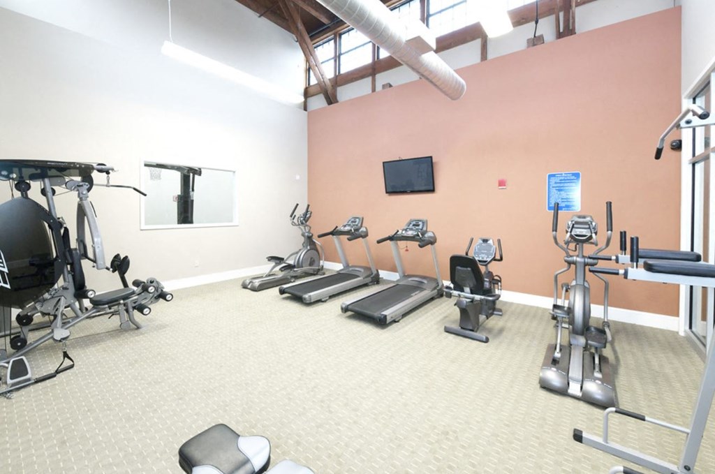 the gym at the apartments for rent
