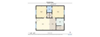 A floor plan for a Presidia Group property showing the layout of the rooms.