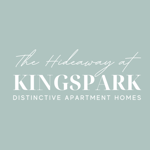 The image is a logo for Kingspark Distinctive Apartment Homes.