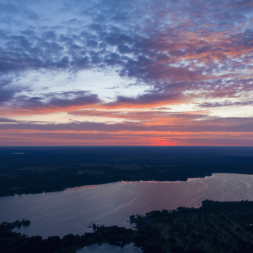 a view of the sunset from the top of cadillac mountain in acadia national park