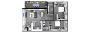 a floor plan of our studio apartment at riviera palms