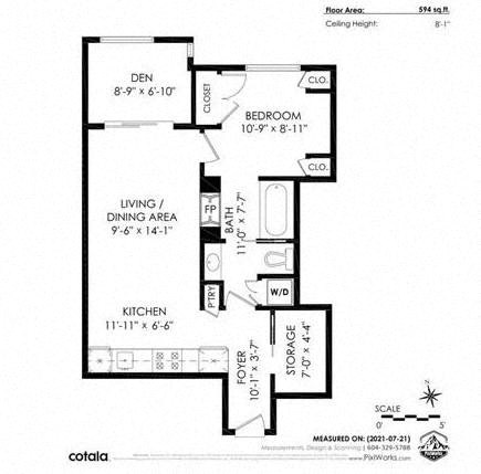 a floor plan of a house with a kitchen and a dining area