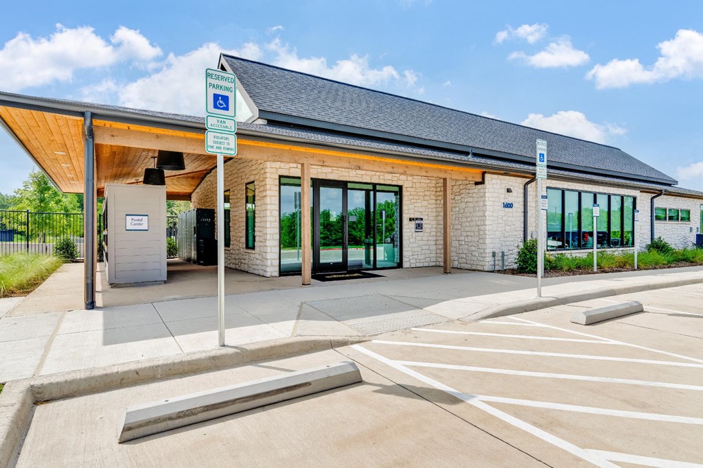 outside of leasing center