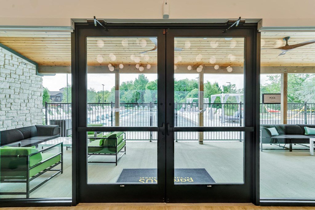 doors leading out to resident patio and pool