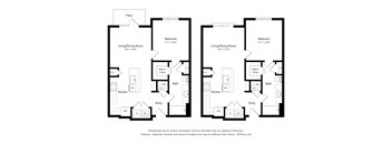 One Bed 1 Bath Floorplan at Bridges at Flatiron, Broomfield