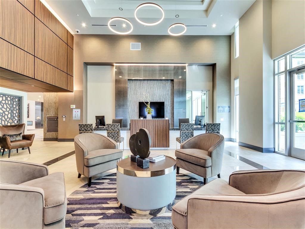 Preston Hollow village apartments' clubroom with sitting area