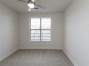 Ceiling fans in bedrooms.