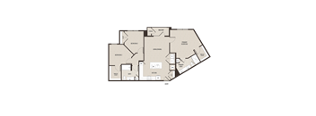 A floor plan of a house with labeled rooms such as Bedroom 3, Bath, Kitchen, and Living Room.