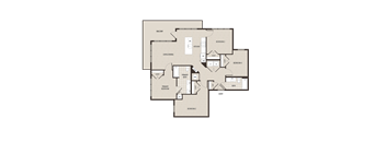 A floor plan of a house with labeled rooms such as "BALCONY", "KITCHEN", "BEDROOM 1", "BEDROOM 2", and "BEDROOM 3".