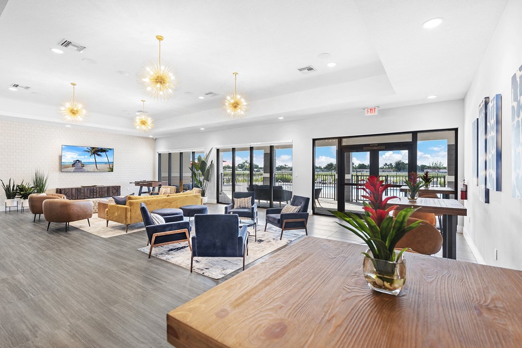 the clubhouse at the wyndham apartments in lubbock, tx.