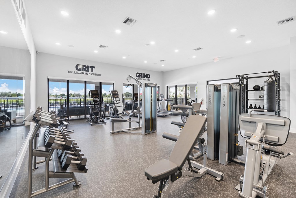the gym at the enclave at woodbridge apartments in sugar land, tx