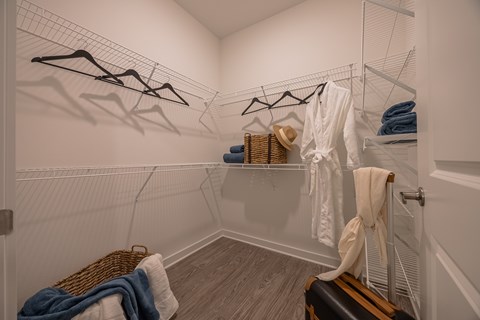 Walk-In Closet at Madison Fountains Apartment Community Near Nocatee, Florida