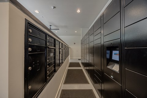 Secure Mail Room and Package Center at New Apartment Community in Saint Johns, Florida