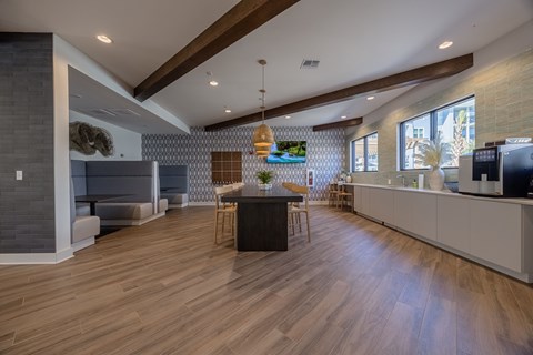 Cafe and Lounge area in new apartment community 2025 near Saint Johns, Florida