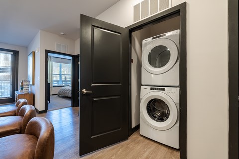 In-Unit Front Load Washer and Dryer at Madison Trails Apartment Community in Lawrenceville, Georgia