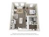 A1 Floor Plan A1 Floor Plan at The Harrison, North Carolina, 28801