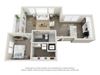 A2 Floor Plan A2 Floor Plan at The Harrison, Asheville, NC, 28801