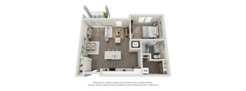 A3 Floor Plan at The Harrison, North Carolina, 28801