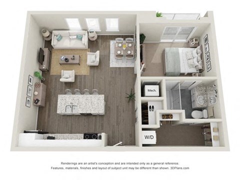 A5 Floor Plan at The Harrison, Asheville