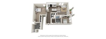 B2 Floor Plan at The Harrison, Asheville, 28801