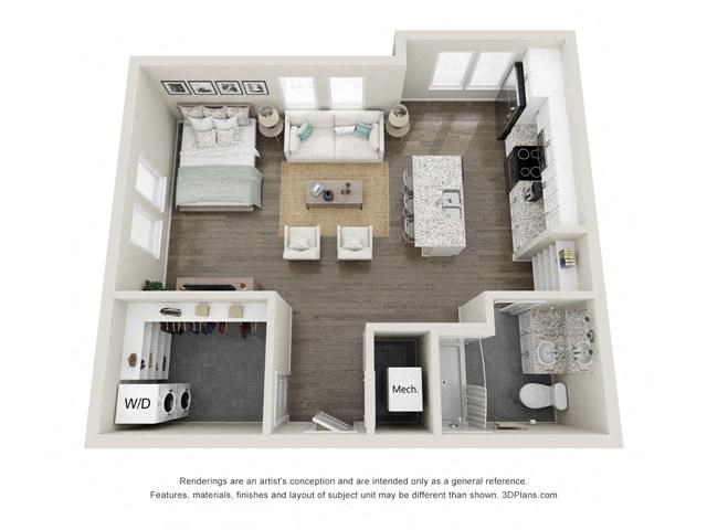 S5 Floor Plan at The Harrison, Asheville, NC, 28801