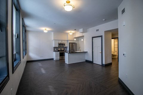 Menaker 402 - living room and kitchen