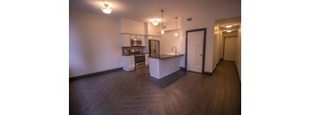 Menaker 203 living room and kitchen