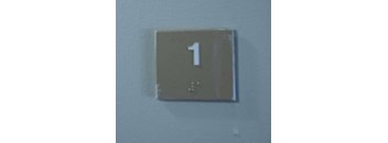 a light switch with the number 1 on it