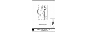 a floor plan of the second and third floor of a house