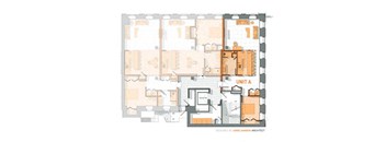 a floor plan of a house with different floors