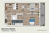 1 Bedroom 1 Bath Den (A3)