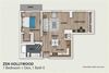 1 Bedroom 1 Bath Den (A4)