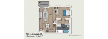 1 Bedroom 1 Bath (A1)