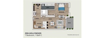 1 Bedroom 1 Bath Den (A2)