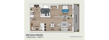 a floor plan of a house with a bathroom and a bedroom