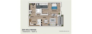 3 bedroom floor plan  the residences at